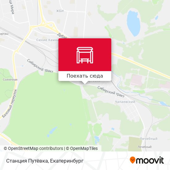 Карта Станция Путёвка