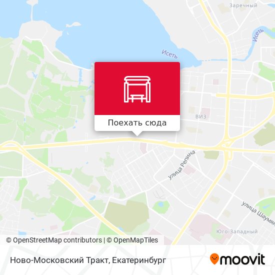 Карта Ново-Московский Тракт