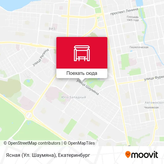 Карта Ясная (Ул. Шаумяна)