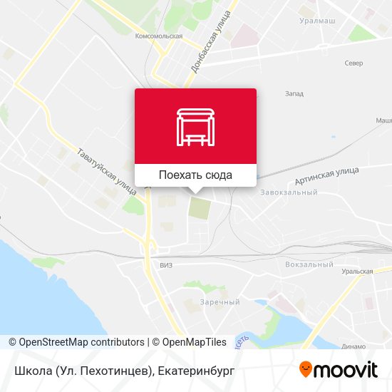 Карта Школа (Ул. Пехотинцев)