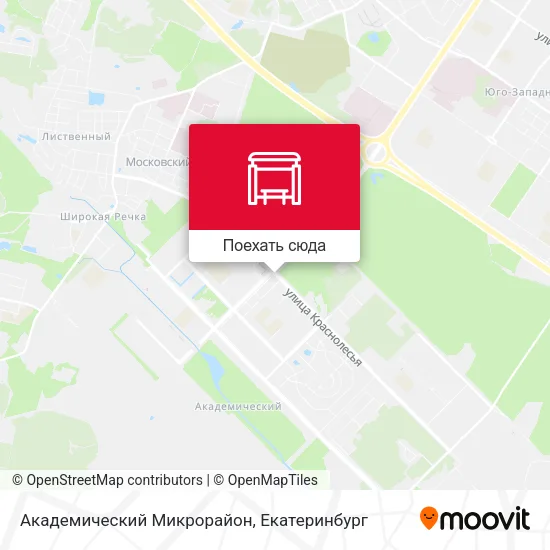 Карта Академический Микрорайон