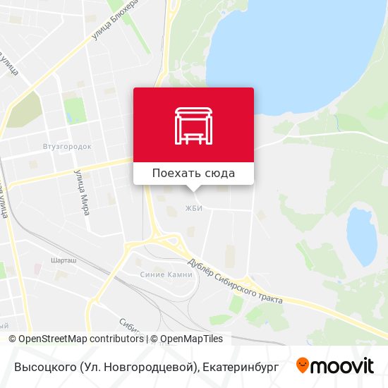 Карта Высоцкого (Ул. Новгородцевой)
