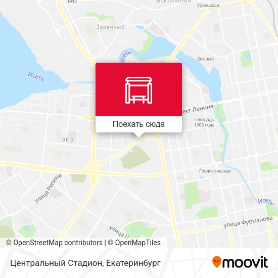 Карта Центральный Стадион