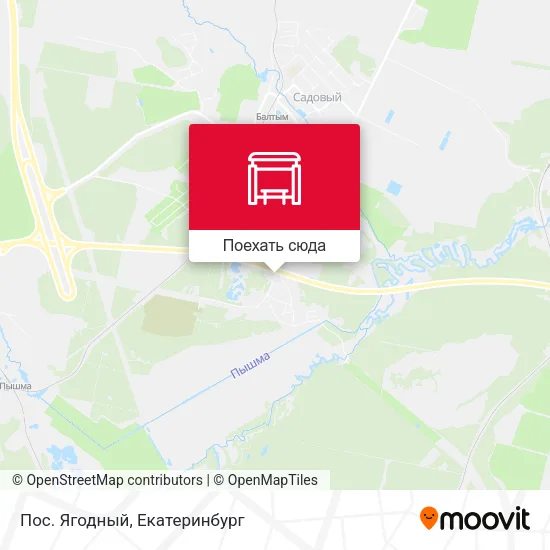 Карта Пос. Ягодный