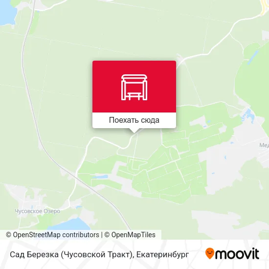Карта Сад Березка (Чусовской Тракт)