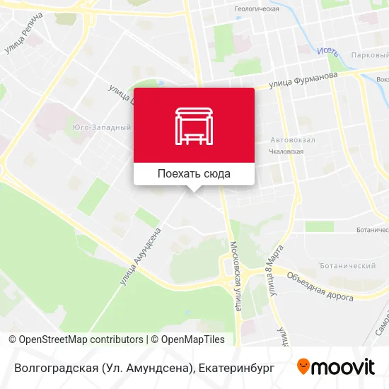 Карта Волгоградская (Ул. Амундсена)