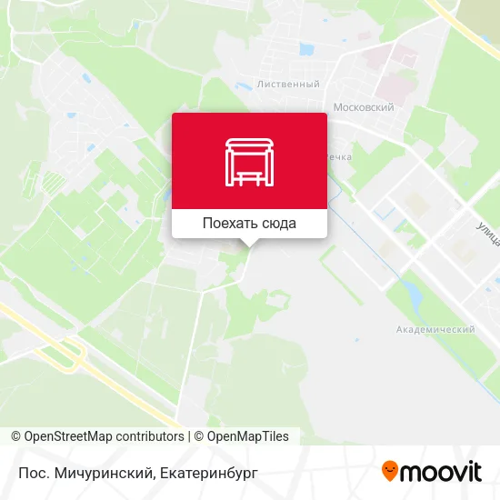 Карта Пос. Мичуринский