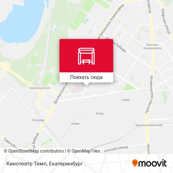 Карта Кинотеатр Темп