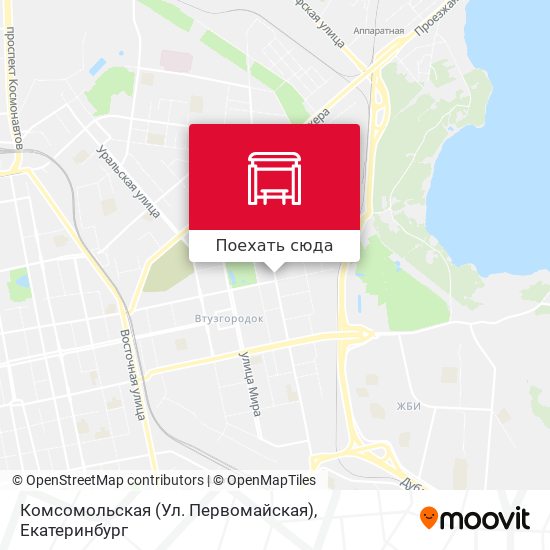 Карта Комсомольская (Ул. Первомайская)