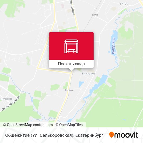 Карта Общежитие (Ул. Селькоровская)