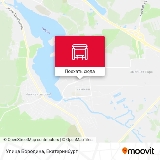 Карта Улица Бородина