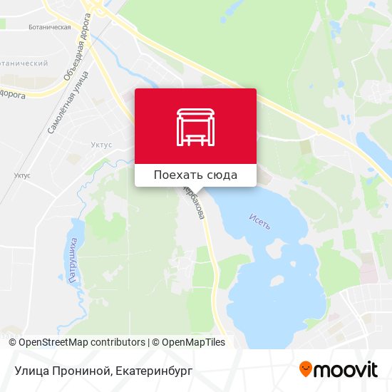 Карта Улица Прониной