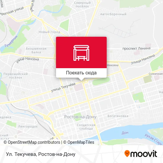 Карта Ул. Текучева