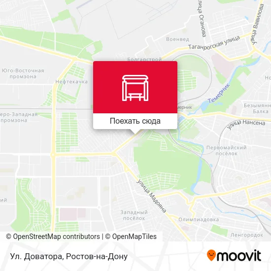 Карта Ул. Доватора