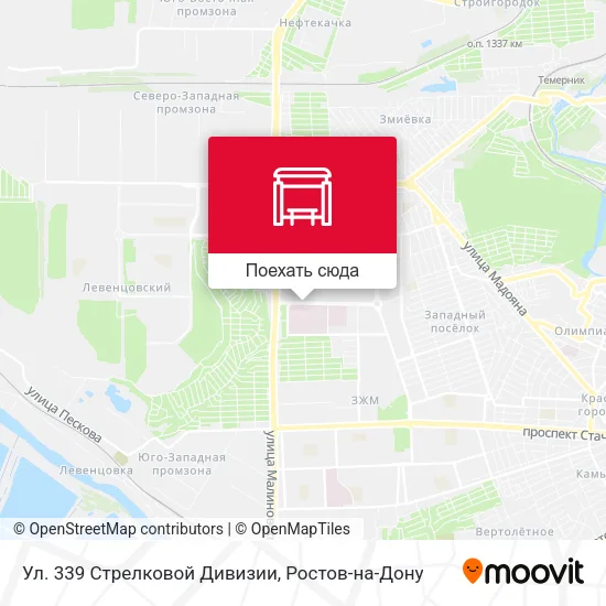 Карта Ул. 339 Стрелковой Дивизии