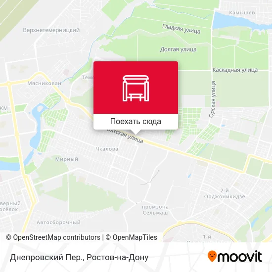 Карта Днепровский Пер.