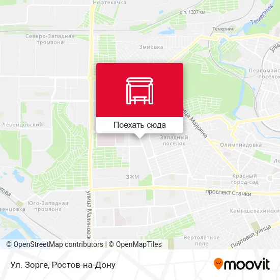 Карта Ул. Зорге
