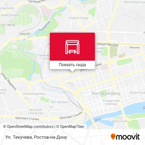 Карта Ул. Текучева
