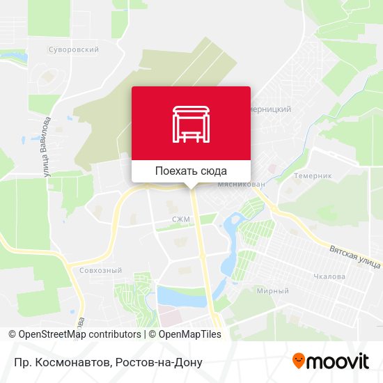 Карта Пр. Космонавтов