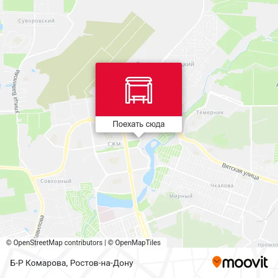 Карта Б-Р Комарова