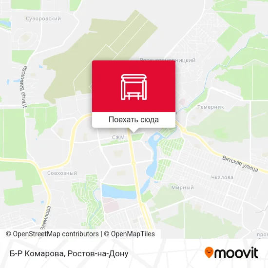 Карта Б-Р Комарова