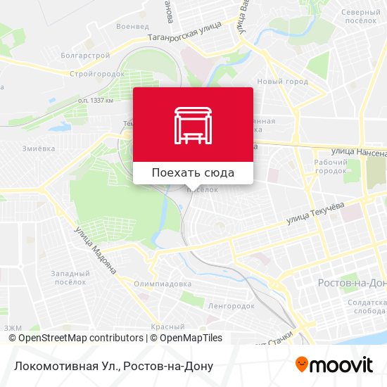 Карта Локомотивная Ул.