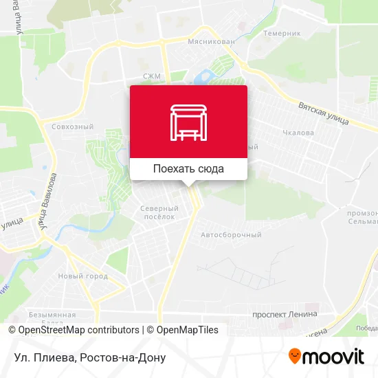 Карта Ул. Плиева
