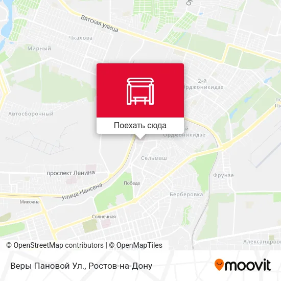 Карта Веры Пановой Ул.