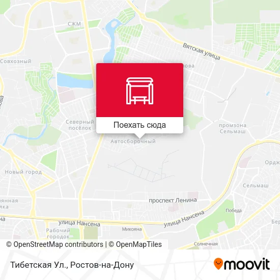 Карта Тибетская Ул.