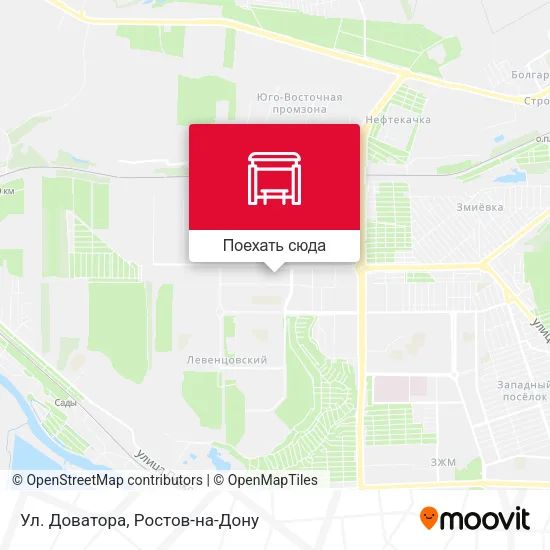 Карта Ул. Доватора