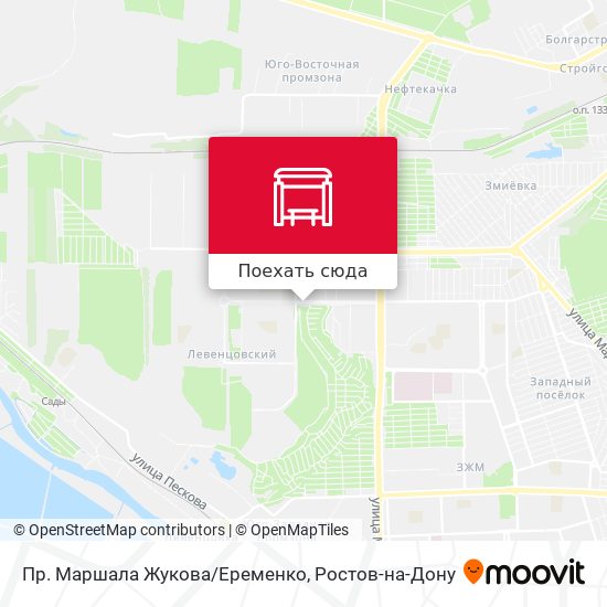 Карта Пр. Маршала Жукова/Еременко