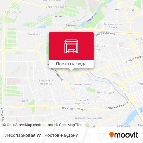 Карта Лесопарковая Ул.