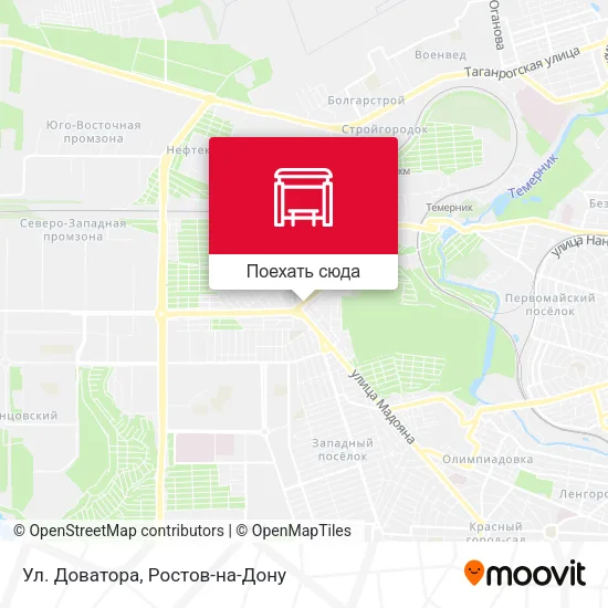 Карта Ул. Доватора