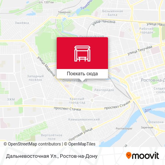 Карта Дальневосточная Ул.