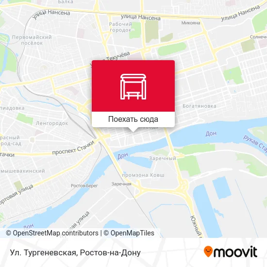 Карта Ул. Тургеневская