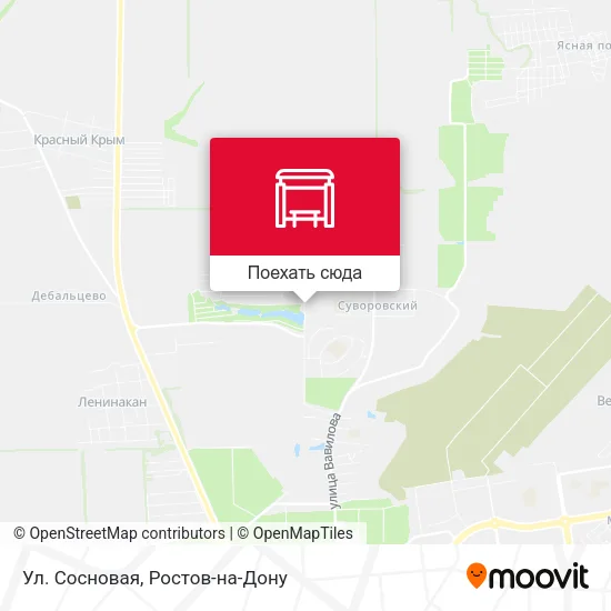 Карта Ул. Сосновая