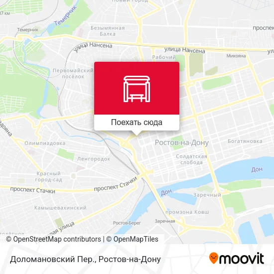 Карта Доломановский Пер.