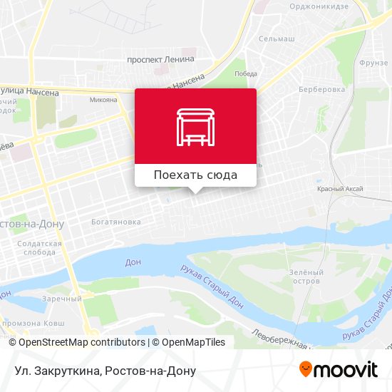 Карта Ул. Закруткина