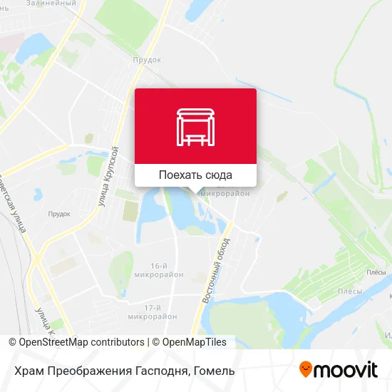 Карта Храм Преображения Гасподня