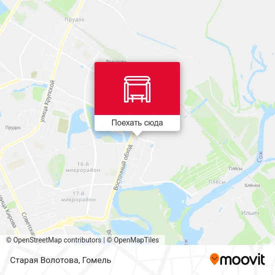 Карта Старая Волотова