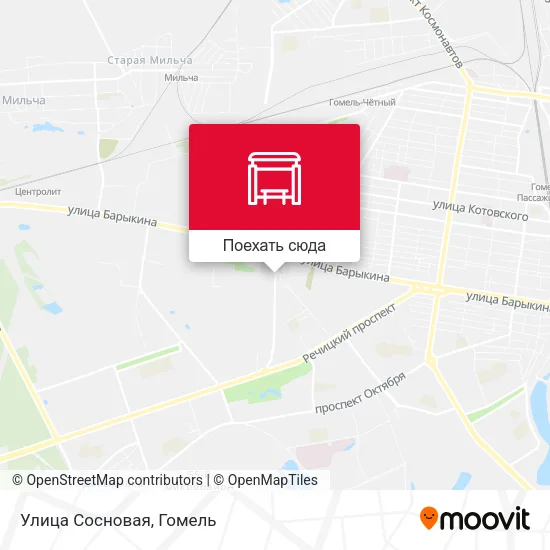 Карта Улица Сосновая