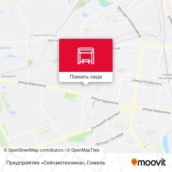 Карта Предприятие «Сейсмотехника»
