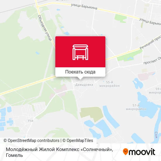 Карта Молодёжный Жилой Комплекс «Солнечный»