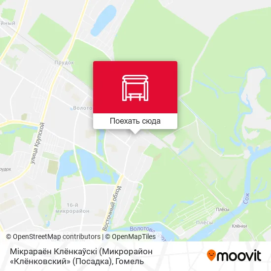 Карта Мiкрараён Клёнкаўскі (Микрорайон «Клёнковский» (Посадка)
