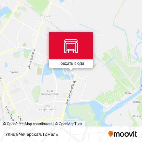 Карта Улица Чечерская