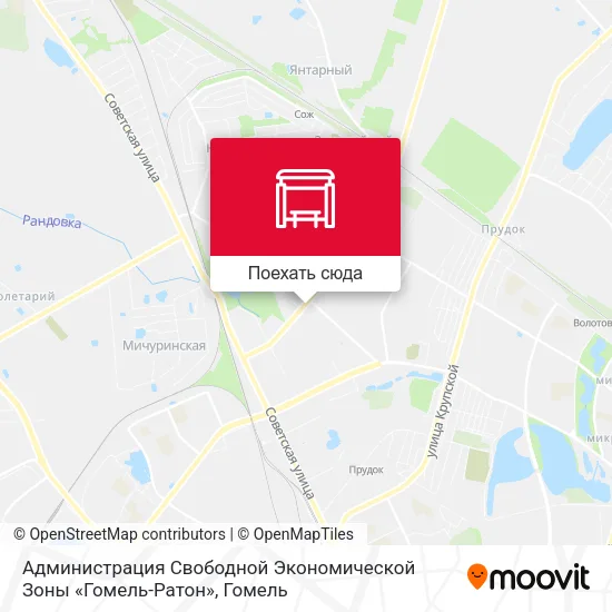 Карта Администрация Свободной Экономической Зоны «Гомель-Ратон»