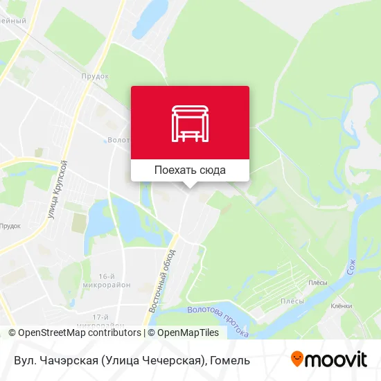 Карта Вул. Чачэрская (Улица Чечерская)