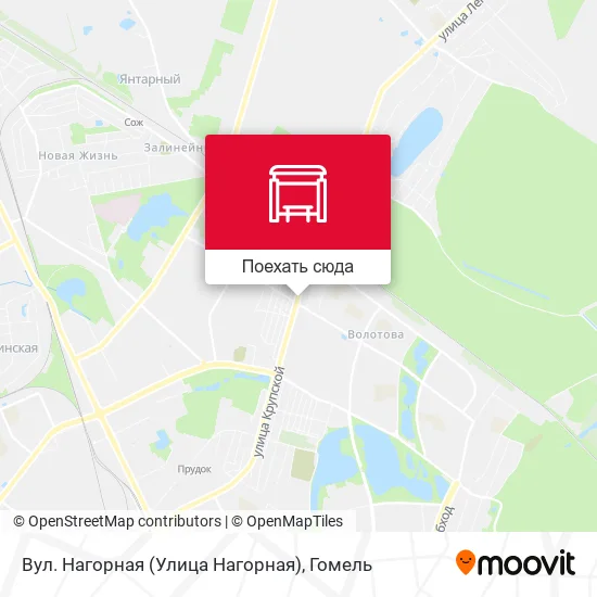 Карта Вул. Нагорная (Улица Нагорная)