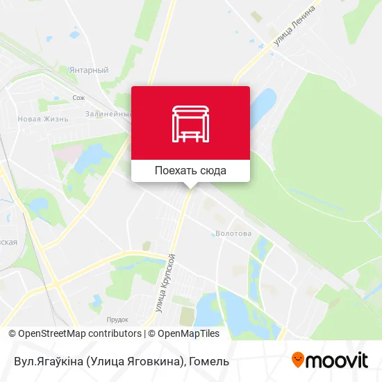 Карта Вул.Ягаўкіна (Улица Яговкина)