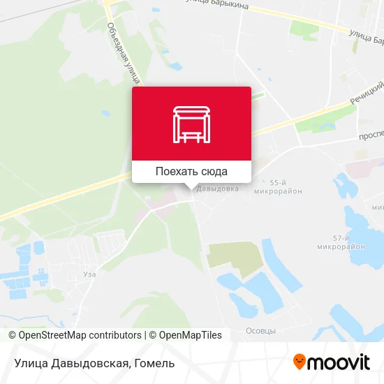 Карта Улица Давыдовская